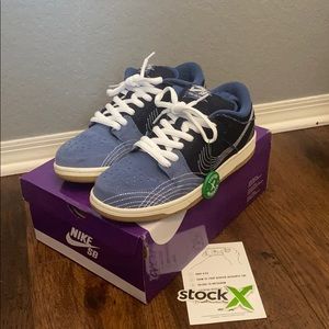 Nike SB Dunk Low Denim Sashiko US 10.5